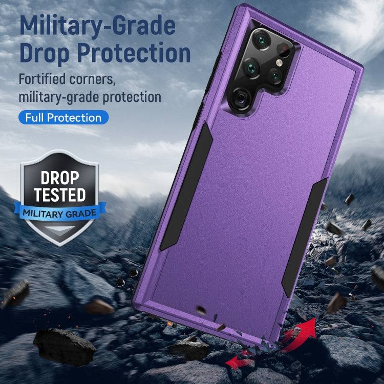 For Samsung Galaxy S22 Ultra 5G Pioneer Armor Heavy Duty PC + TPU Phone Case