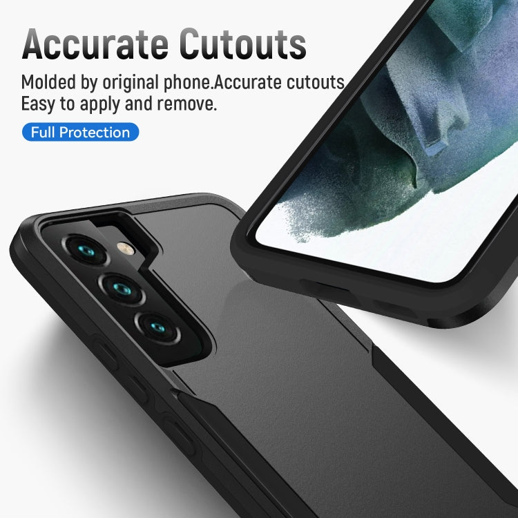 For Samsung Galaxy S22+ 5G Pioneer Armor Heavy Duty PC + TPU Phone Case