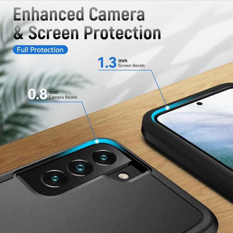 For Samsung Galaxy S22+ 5G Pioneer Armor Heavy Duty PC + TPU Phone Case