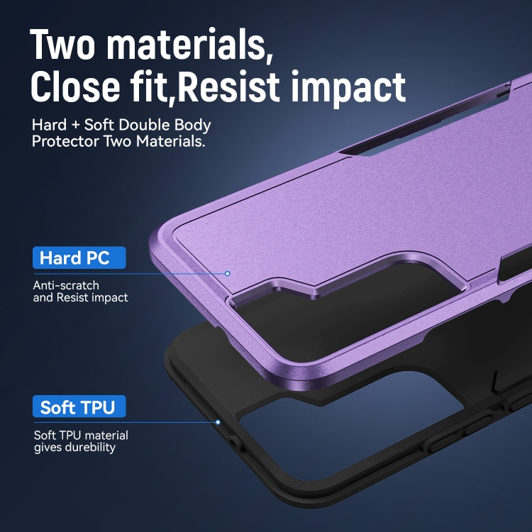 For Samsung Galaxy S22+ 5G Pioneer Armor Heavy Duty PC + TPU Phone Case
