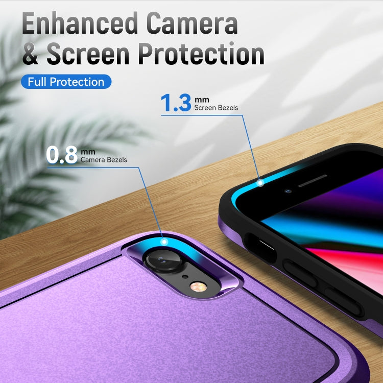 For iPhone SE 2022 / SE 2020 / 8 / 7 Pioneer Armor Heavy Duty PC + TPU Phone Case