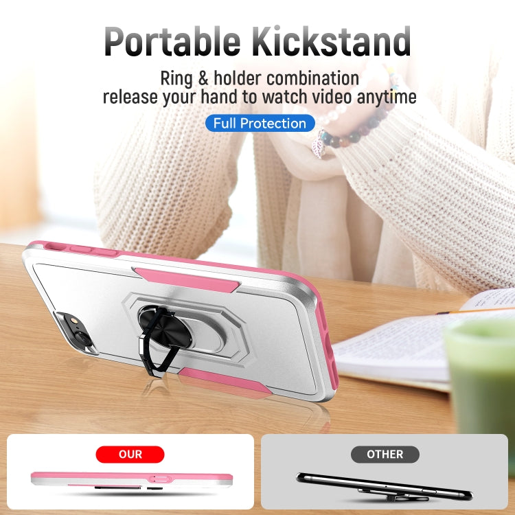 For iPhone SE 2022 / SE 2020 / 8 / 7 Pioneer Armor Heavy Duty PC + TPU Holder Phone Case