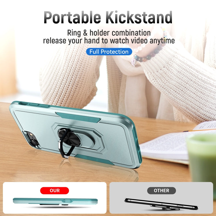 For iPhone SE 2022 / SE 2020 / 8 / 7 Pioneer Armor Heavy Duty PC + TPU Holder Phone Case