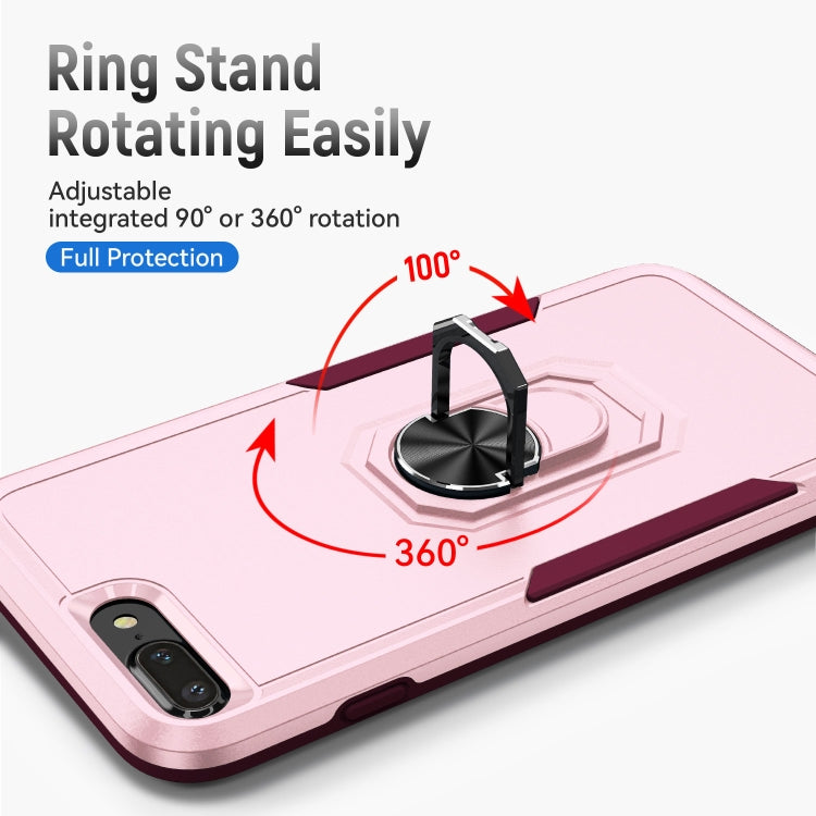 Pioneer Armor Heavy Duty PC + TPU Holder Phone Case For iPhone 8 Plus / 7 Plus