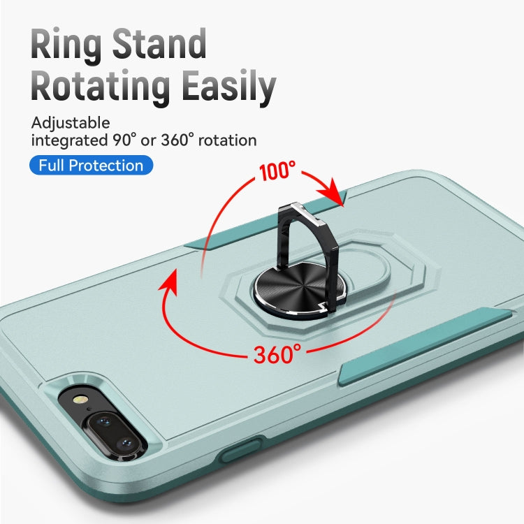 Pioneer Armor Heavy Duty PC + TPU Holder Phone Case For iPhone 8 Plus / 7 Plus