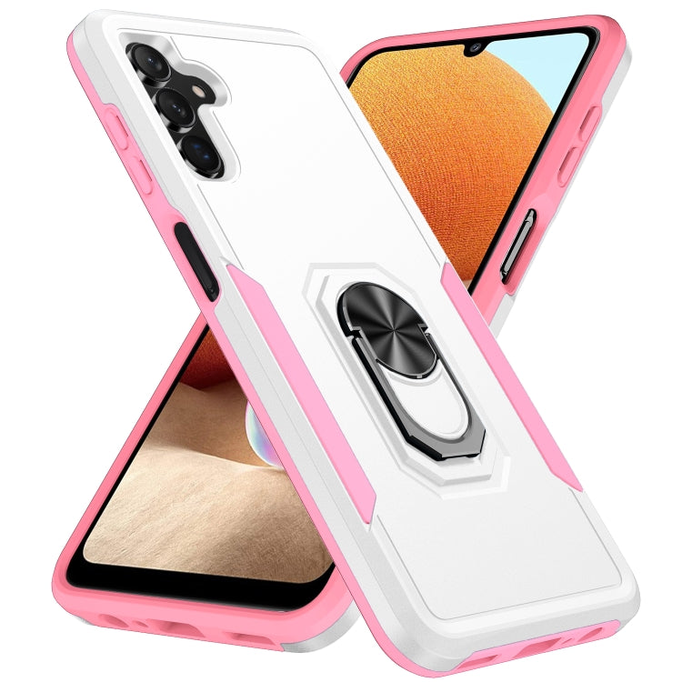 For Samsung Galaxy A13 5G Pioneer Armor Heavy Duty PC + TPU Holder Phone Case
