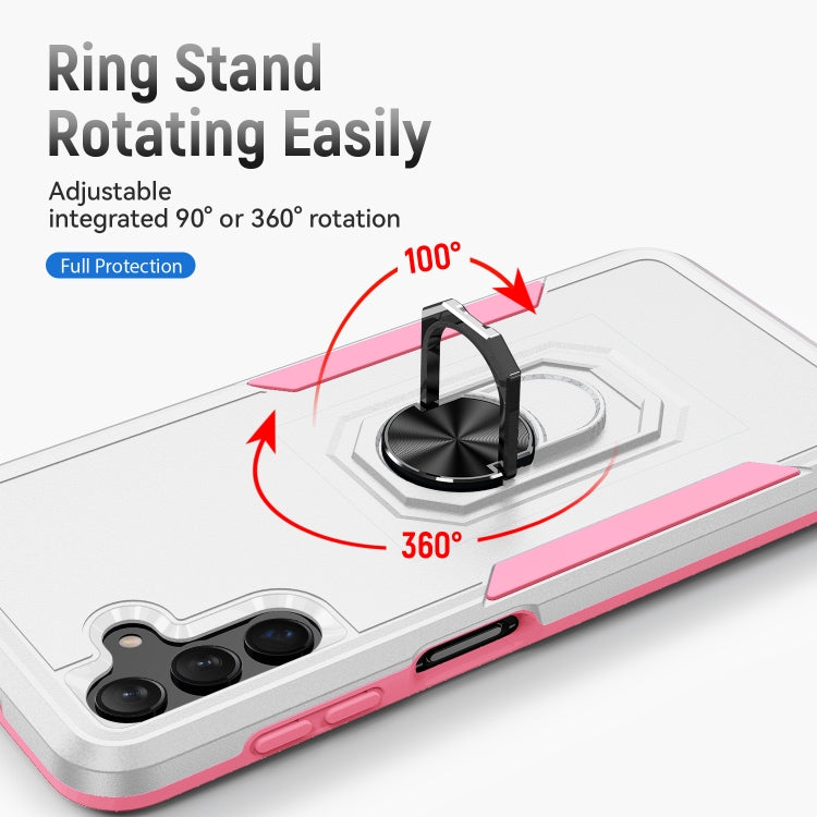 For Samsung Galaxy A13 5G Pioneer Armor Heavy Duty PC + TPU Holder Phone Case