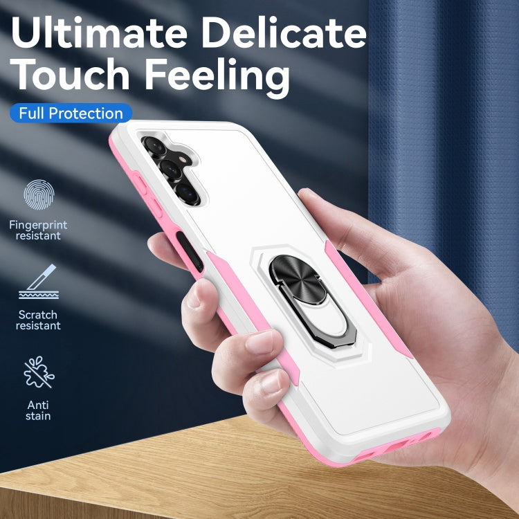 For Samsung Galaxy A13 5G Pioneer Armor Heavy Duty PC + TPU Holder Phone Case