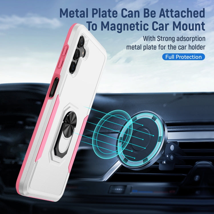 For Samsung Galaxy A13 5G Pioneer Armor Heavy Duty PC + TPU Holder Phone Case
