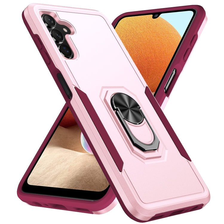 For Samsung Galaxy A13 5G Pioneer Armor Heavy Duty PC + TPU Holder Phone Case