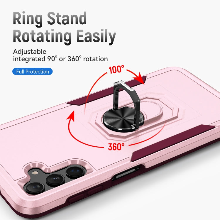 For Samsung Galaxy A13 5G Pioneer Armor Heavy Duty PC + TPU Holder Phone Case
