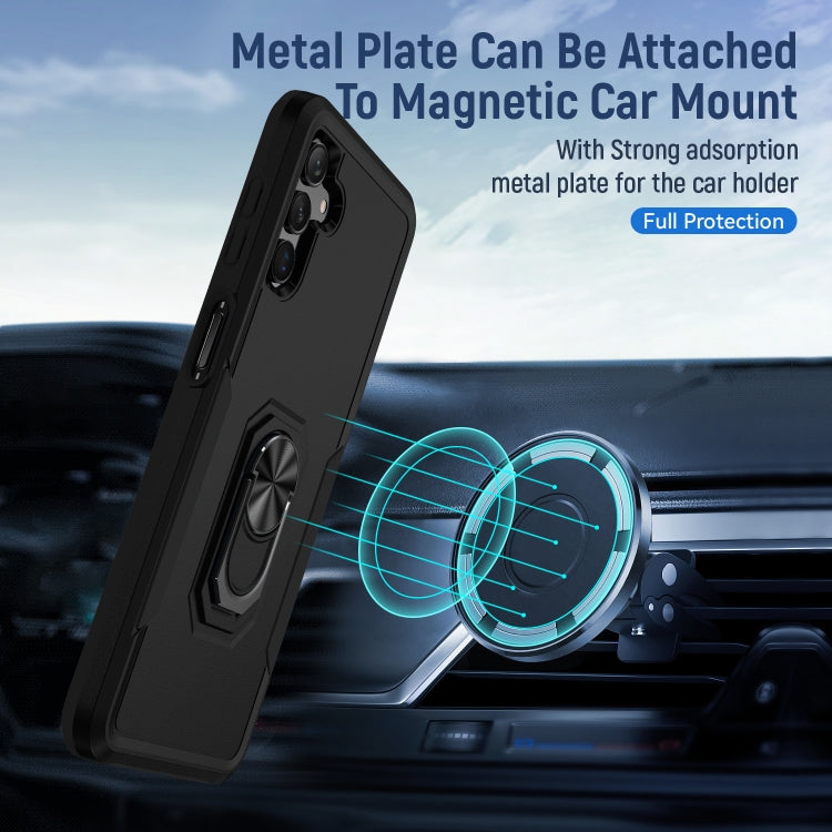 For Samsung Galaxy A13 5G Pioneer Armor Heavy Duty PC + TPU Holder Phone Case