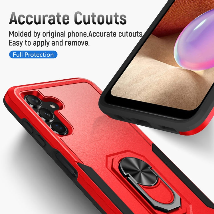 For Samsung Galaxy A13 5G Pioneer Armor Heavy Duty PC + TPU Holder Phone Case