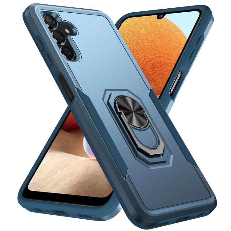 For Samsung Galaxy A13 5G Pioneer Armor Heavy Duty PC + TPU Holder Phone Case