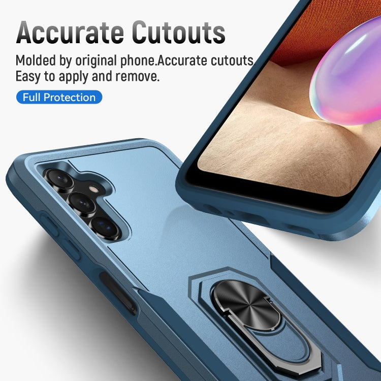 For Samsung Galaxy A13 5G Pioneer Armor Heavy Duty PC + TPU Holder Phone Case