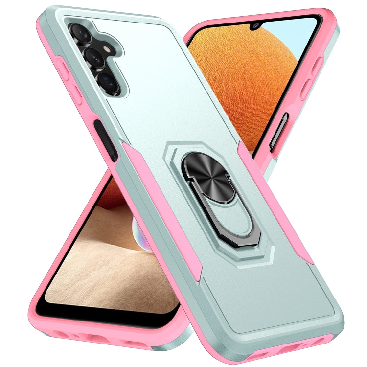 For Samsung Galaxy A13 5G Pioneer Armor Heavy Duty PC + TPU Holder Phone Case