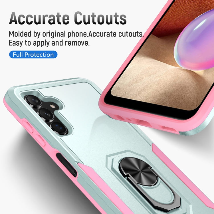 For Samsung Galaxy A13 5G Pioneer Armor Heavy Duty PC + TPU Holder Phone Case