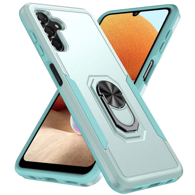 For Samsung Galaxy A13 5G Pioneer Armor Heavy Duty PC + TPU Holder Phone Case