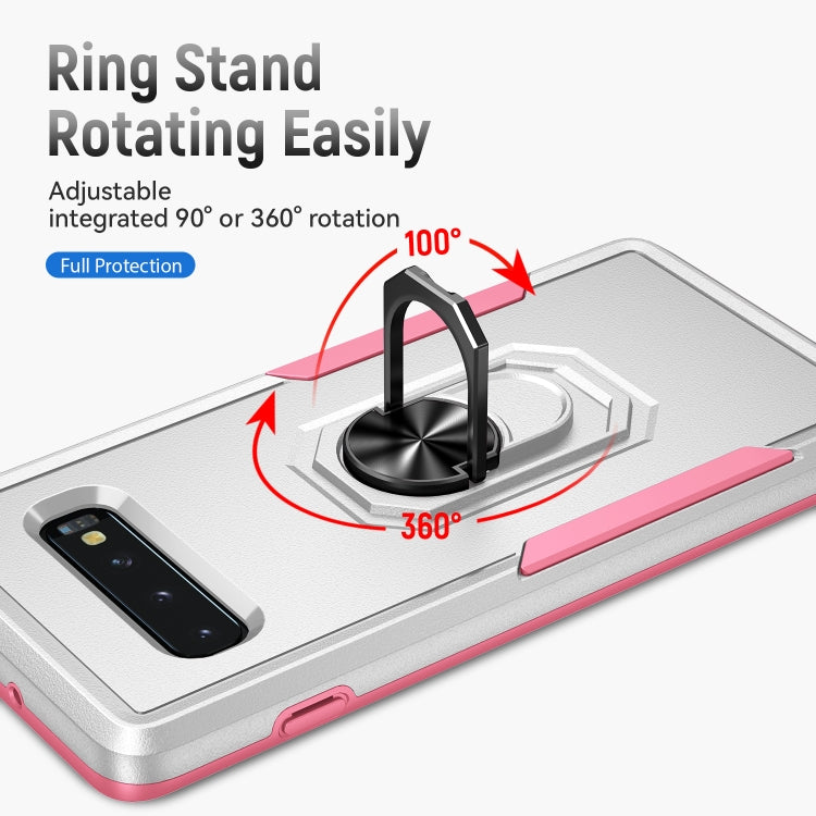 For Samsung Galaxy S10 Pioneer Armor Heavy Duty PC + TPU Holder Phone Case
