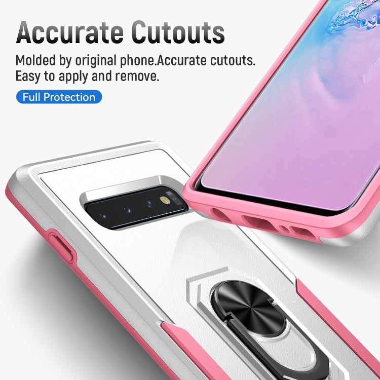 For Samsung Galaxy S10 Pioneer Armor Heavy Duty PC + TPU Holder Phone Case