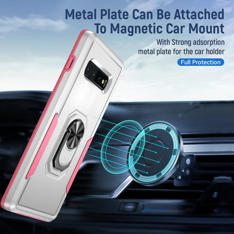 For Samsung Galaxy S10 Pioneer Armor Heavy Duty PC + TPU Holder Phone Case