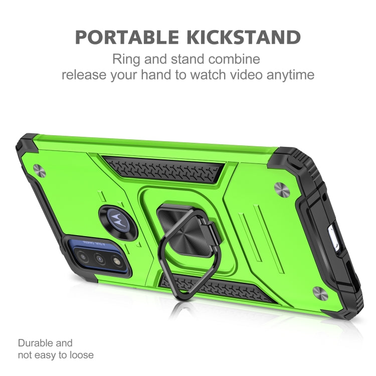 For Motorola Moto G Pure Magnetic Armor TPU + PC Holder Phone Case