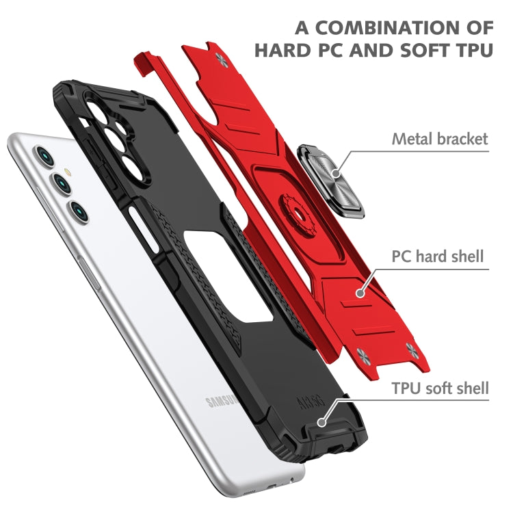 For Samsung Galaxy A13 5G Magnetic Armor TPU + PC Holder Phone Case