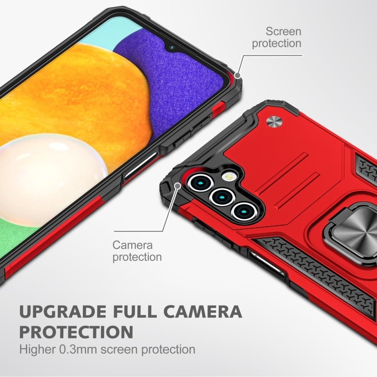 For Samsung Galaxy A13 5G Magnetic Armor TPU + PC Holder Phone Case