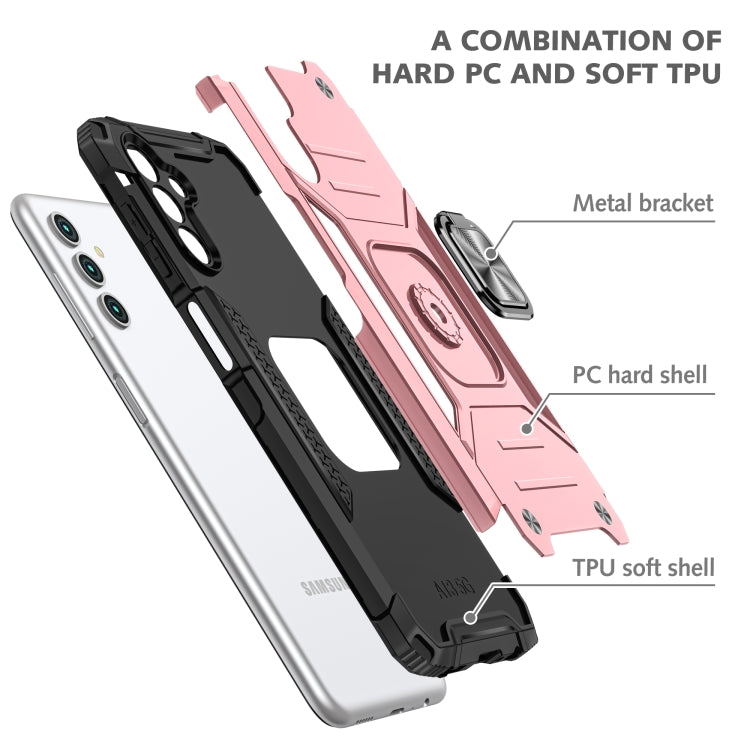 For Samsung Galaxy A13 5G Magnetic Armor TPU + PC Holder Phone Case