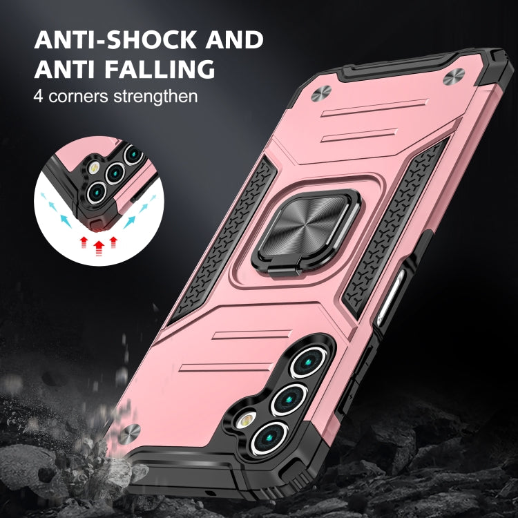 For Samsung Galaxy A13 5G Magnetic Armor TPU + PC Holder Phone Case