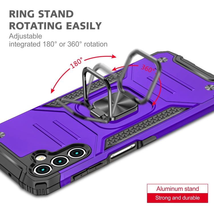 For Samsung Galaxy A13 5G Magnetic Armor TPU + PC Holder Phone Case
