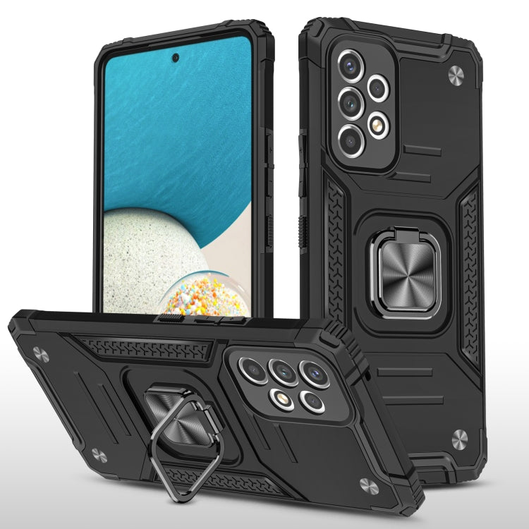 For Samsung Galaxy A33 5G Magnetic Armor TPU + PC Holder Phone Case
