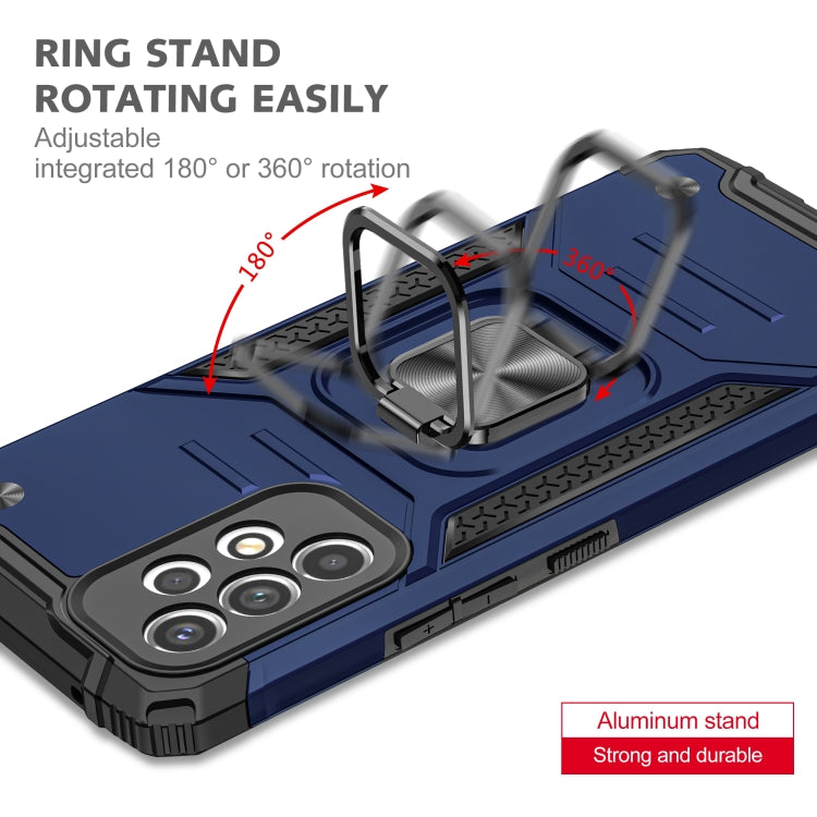 For Samsung Galaxy A33 5G Magnetic Armor TPU + PC Holder Phone Case