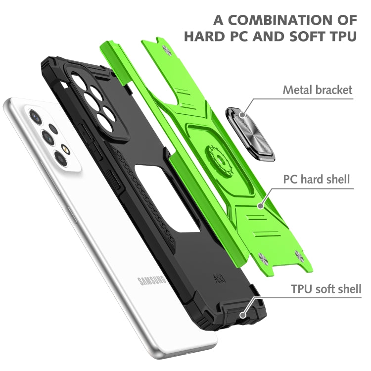 For Samsung Galaxy A33 5G Magnetic Armor TPU + PC Holder Phone Case