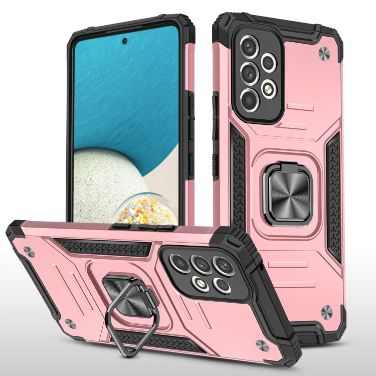 For Samsung Galaxy A33 5G Magnetic Armor TPU + PC Holder Phone Case