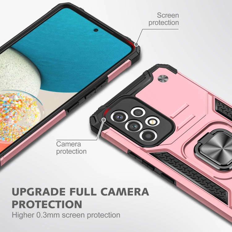 For Samsung Galaxy A33 5G Magnetic Armor TPU + PC Holder Phone Case