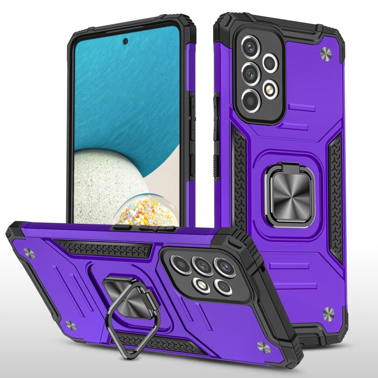 For Samsung Galaxy A33 5G Magnetic Armor TPU + PC Holder Phone Case