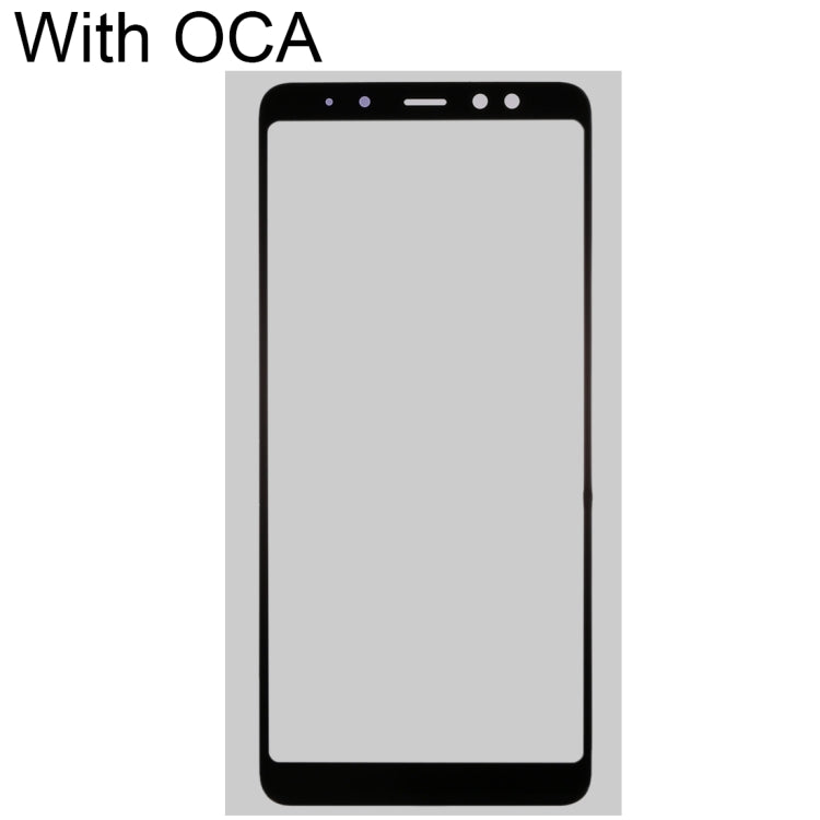 For Samsung Galaxy A8 2018 Front Screen Outer Glass Lens with OCA Optically Clear Adhesive