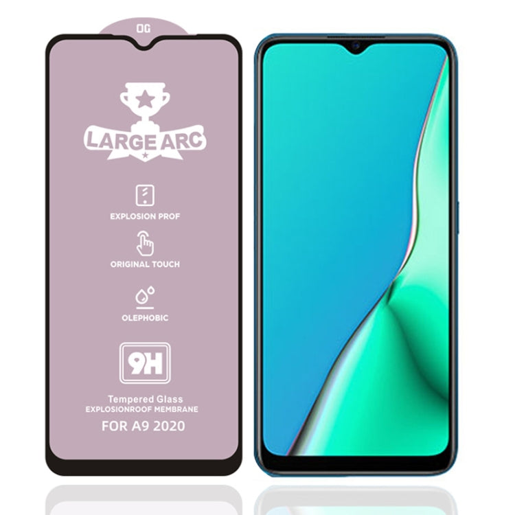 For OPPO A9 (2020) / A56 5G 9H HD High Alumina Full Screen Tempered Glass Film