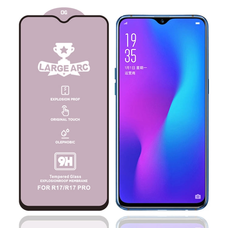 For OPPO R17 9H HD High Alumina Full Screen Tempered Glass Film