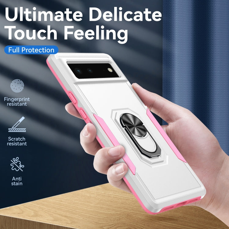 For Google Pixel 6 Pioneer Armor Heavy Duty PC + TPU Holder Phone Case