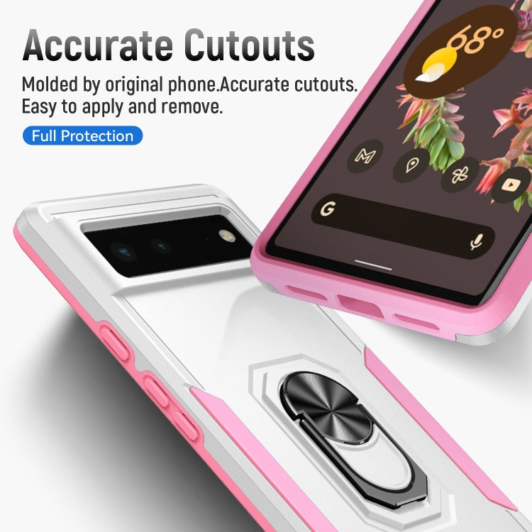 For Google Pixel 6 Pioneer Armor Heavy Duty PC + TPU Holder Phone Case