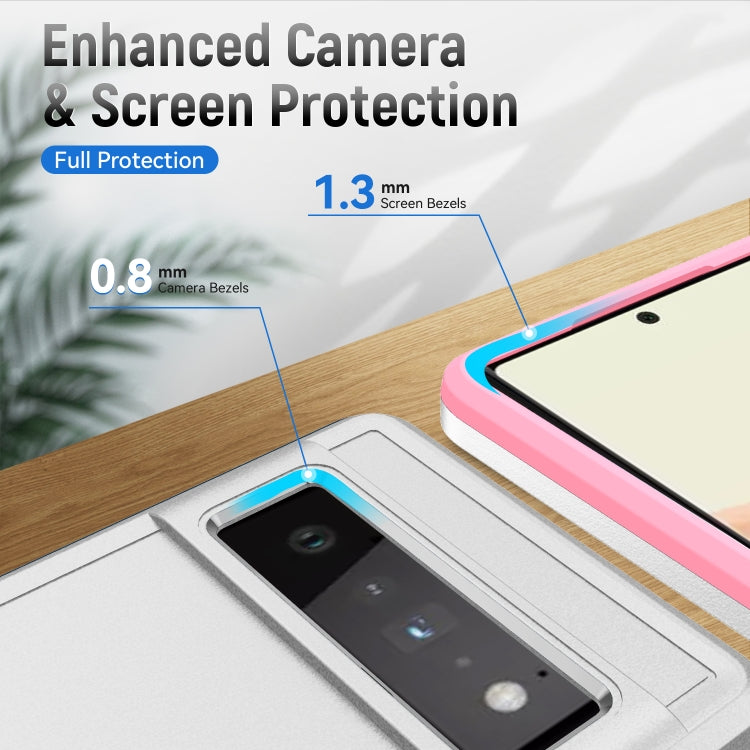 For Google Pixel 6 Pro Pioneer Armor Heavy Duty PC + TPU Holder Phone Case
