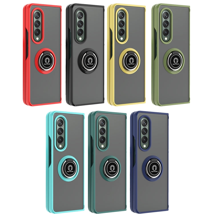 For Samsung Galaxy Z Fold3 5G Q Shadow 1 Series TPU + PC Holder Phone Case