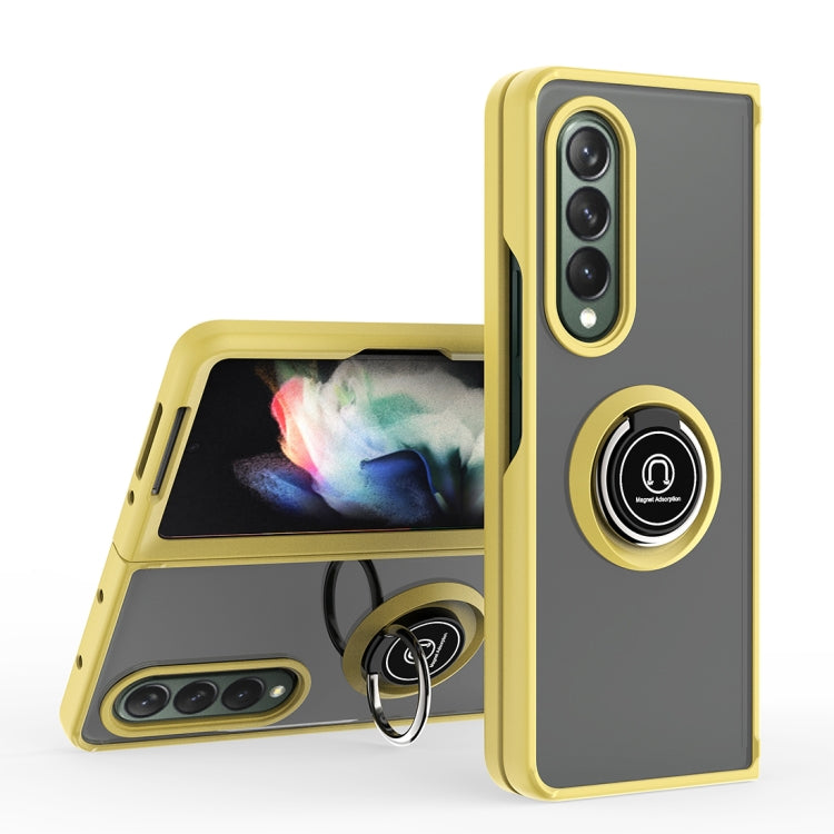 For Samsung Galaxy Z Fold3 5G Q Shadow 1 Series TPU + PC Holder Phone Case