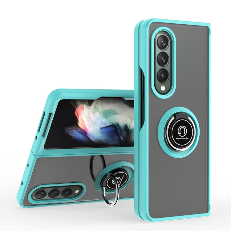 For Samsung Galaxy Z Fold3 5G Q Shadow 1 Series TPU + PC Holder Phone Case