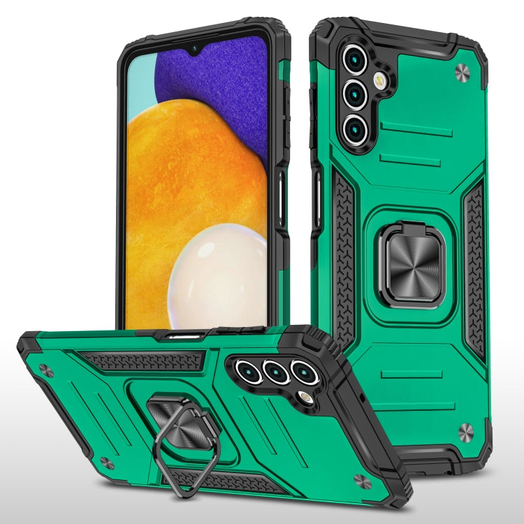 Magnetic Armor Shockproof TPU + PC Phone Case with Metal Ring Holder For Samsung Galaxy A13 5G