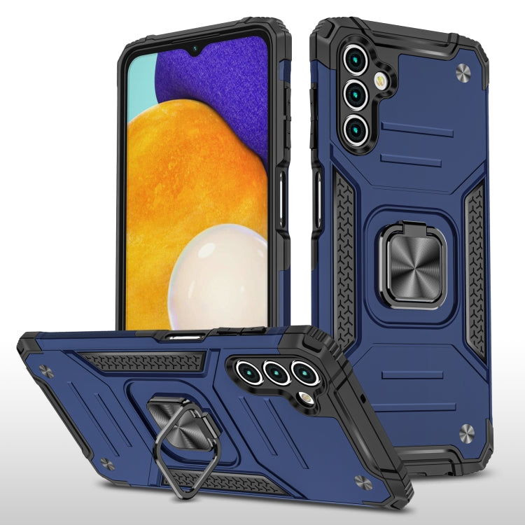 Magnetic Armor Shockproof TPU + PC Phone Case with Metal Ring Holder For Samsung Galaxy A13 5G