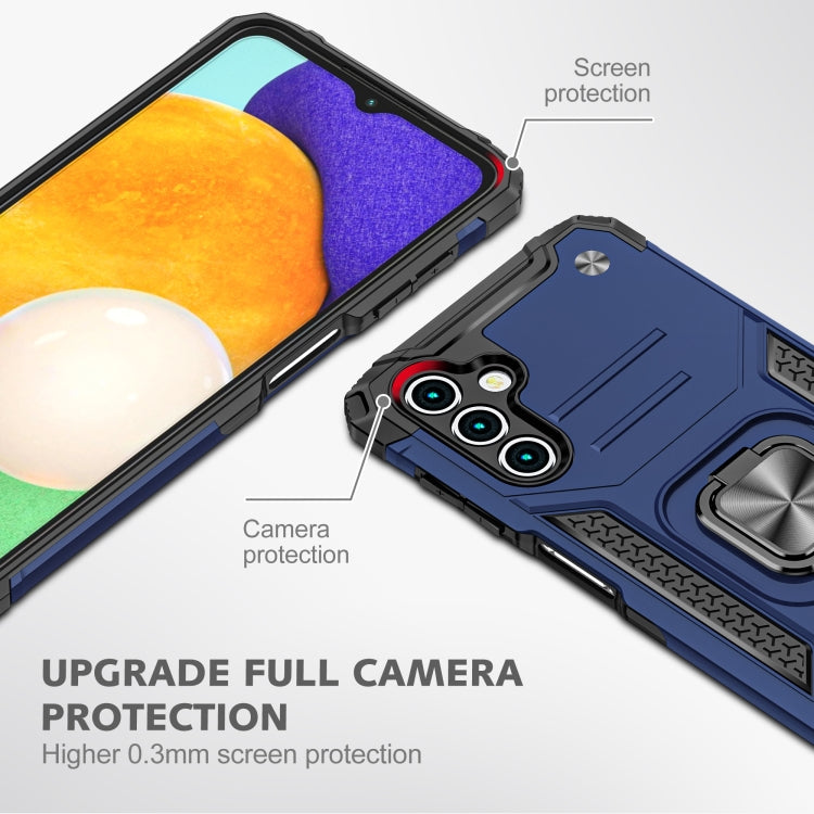 Magnetic Armor Shockproof TPU + PC Phone Case with Metal Ring Holder For Samsung Galaxy A13 5G
