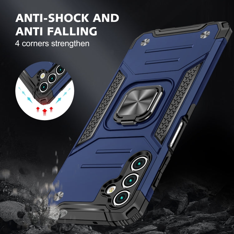 Magnetic Armor Shockproof TPU + PC Phone Case with Metal Ring Holder For Samsung Galaxy A13 5G